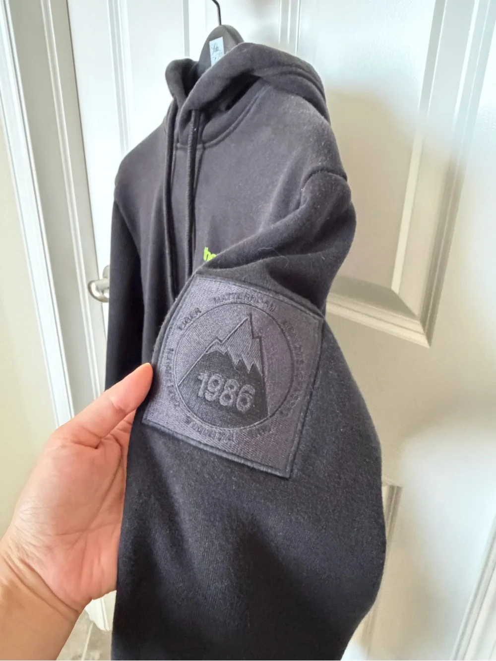 The North Face Unisex Black Graphic Logo Hoodie Size S